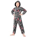 Marvel Fleece Onesie for Boys - Hooded Onesie for Kids Teenagers 7-15 Years Kids PJs Comfy Loungewear - Gifts for Boys (Grey Aop, 13-14 Years)