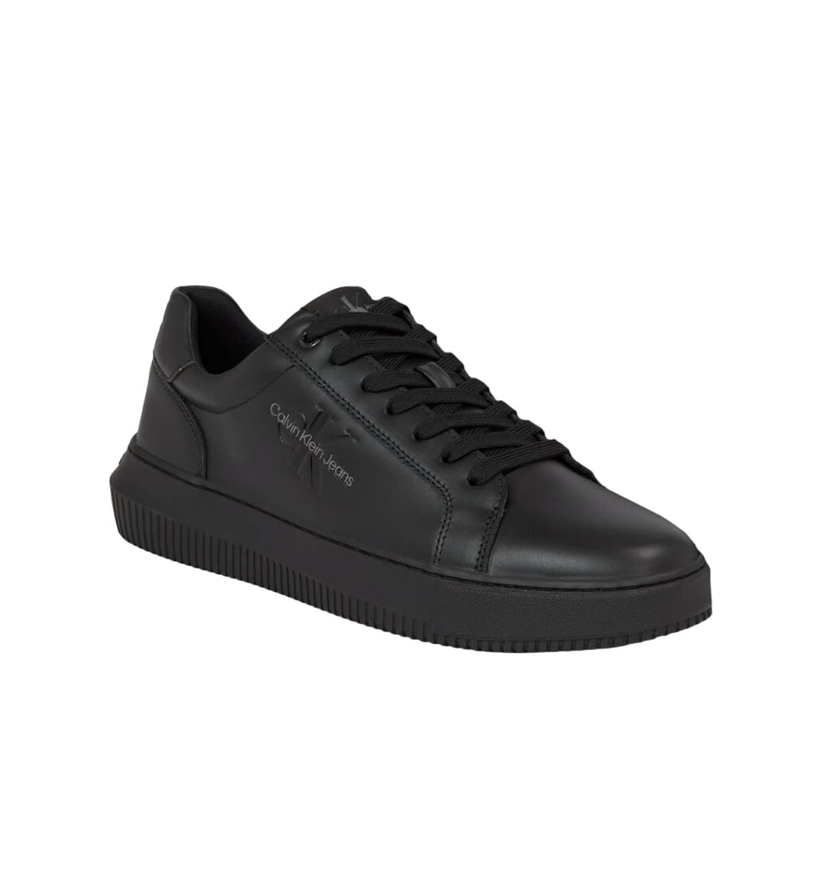Calvin Klein Jeans Chunky Cupsole Mono LTH YM0YM00681, Zapatillas Deportivas Hombre, Negro (Triple Black), 42 EU