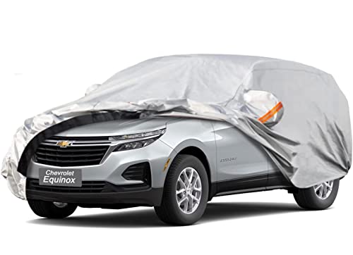 Image of GUNHYI 6 Layer SUV Car Cover Custom Fit Chevrolet Equinox (2005-2026) Waterproof All Weather, Heavy Duty Outdoor Snow Sun Rain Uv Protection (Ships from US Warehouse, Delivery 3-8 Days)
