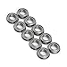 10Pcs MF106ZZ Stainless Steel Mini Metal Shielded Flanged Ball Bearings for Industrial Machinery and Equipment