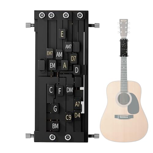 Gitarrenakkord-Drücker 13x6cm 2-in-1-Assistent für Anfänger Passend für Klassische Gitarren Kein Fingerschmerz Geeignet für Selbststudium Gruppenkurse und Zuhause lernen