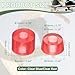 YELARXI Skateboard Bushings, Skateboard Truck Rebuild Long-Board Kit Bushings Washers Pivot Cups-Fitting for (Outdoor Skateboard Parts) 92A & 2 Pack & PU & Clear Blue/Clear Red