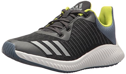 adidas Girls' Fortarun,carbon/metallic silver/raw steel,7 M US Big Kid