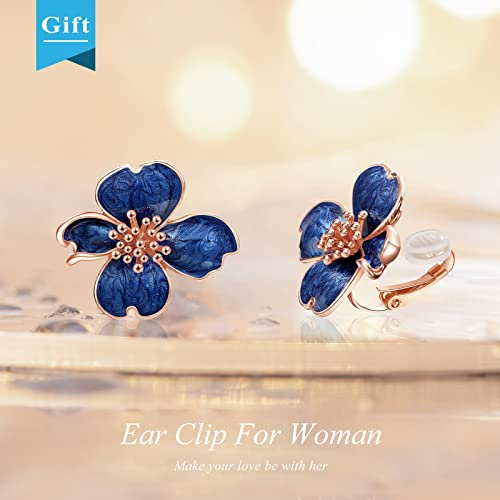 Clip on Earrings Women, Gold Earrings for Sensitive Ears, Fashion Women's Earrings Jewelry Birthday Gift for Wife Grandma Daughter Girls on Christmas Thanksgiving4