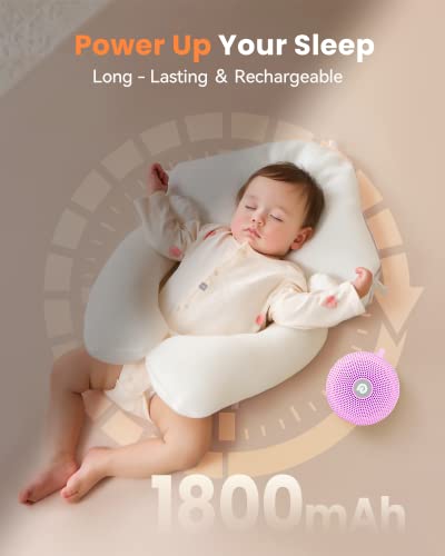 Dreamegg Baby Sleep Soother - Portable White Noise Machine Sound Machine Baby, Features Powerful Battery, 21 Soothing Sound, Noise Canceling for Office & Sleeping, Home, Travel, Gift - Image 4