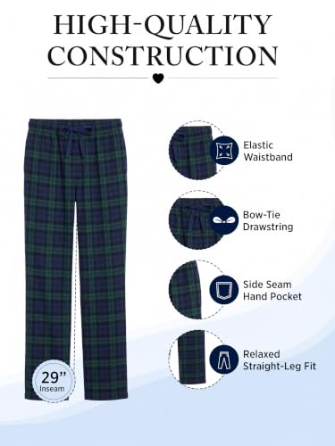 Image of Ashford & Brooks Women's Super Soft Flannel Plaid Pajama Sleep Pants