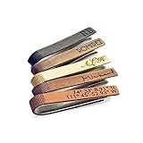 Danique Personalized Natural Wood Tie Clip with Custom Engraving, Unique Custom Groomsman Gifts for Wedding Party, Personalized Tie Clip for Graduation, Anniversary, Retirement Gift for Dad or Grandpa