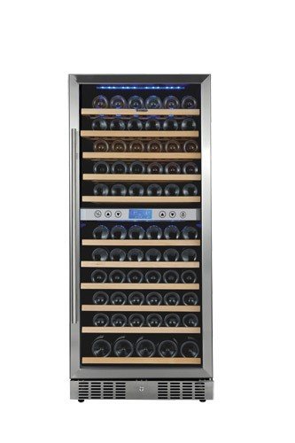 Weinkühlschrank für 112 Flaschen,2 Zonen für Weiß-u. Rotwein
