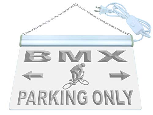 ADVPRO BMX Parking Only LED Neon Sign Red 24 x 16 Inches st4s64-m188-r