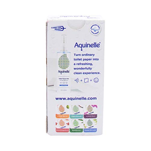 aquinelle toilet tissue mist gift set eco-friendly amp non-clogging alternative to flushable wipes simply spray on any folded toilet paper 2 pack ocean breeze 325 oz