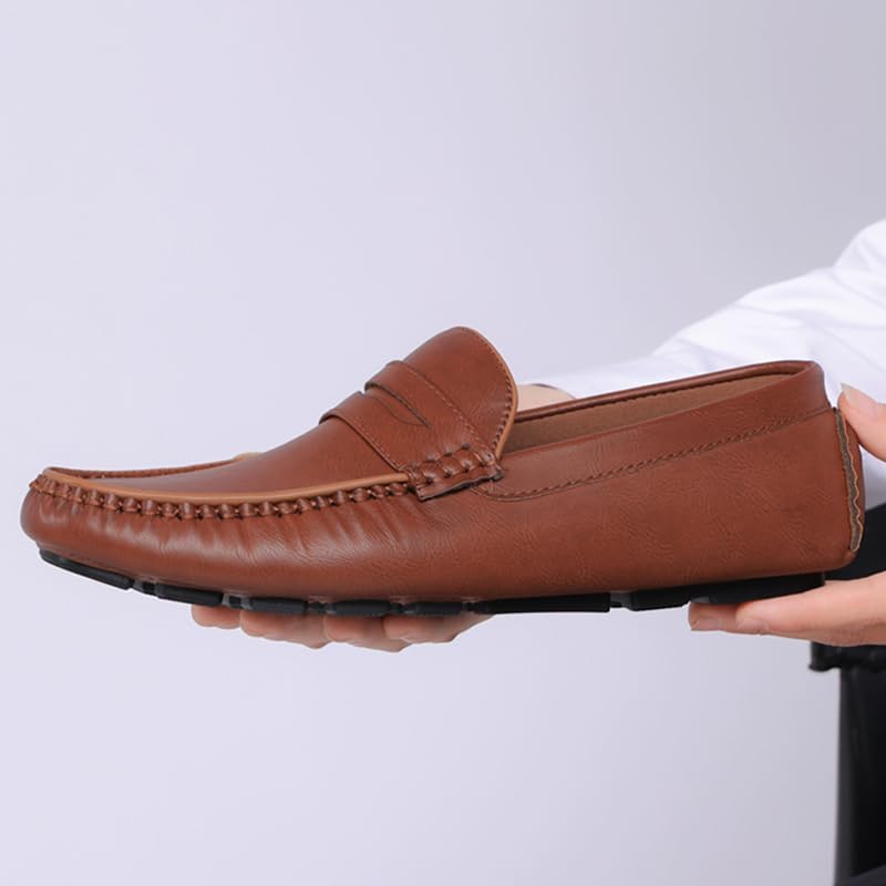 DECARSDZ Men's Lightweight Casual Penny Loafers Soft for Driving Slip on Shoes for Men - Image 6
