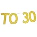 Gold Glitter Cheers to 30 Years Banner 30th Birthday Anniversary Party Photo Prop Garlands Bunting Decor (30)