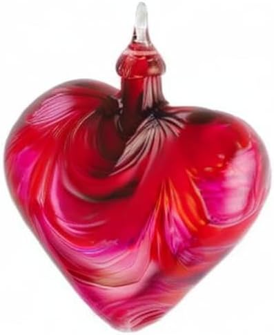Glass Eye Studio Hand Blown Glass Heart Ornament - Valentine - Image 2