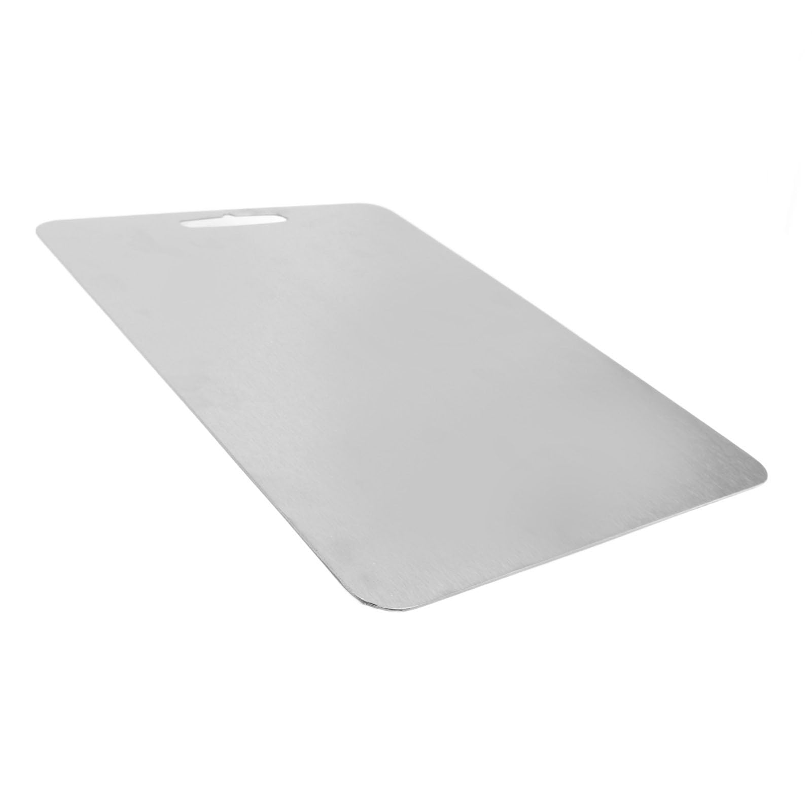 Demeras Ti Tabla de Cortar de Metal, Tabla de Cortar de Cocina Inodora para Verduras, Frutas, Masa de Pan, Fácil de Mantener para Cocineros Caseros (46 * 30cm)