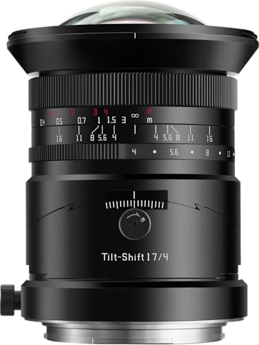TTARTISAN 17mm F4 ASPH Vollformat Tilt-Shift Objektiv für Fujifilm, Ultraweites Tilt-Shift mit 104° Sichtfeld, Manueller Fokus, Bildkreis auf Mittelformatebene, Kompatibel mit Fuji GFX-Mount-Kameras