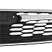 KARPAL Front Grille Upper Trim Fit for 2017 2018 2019 Subaru Impreza with Chrome Trim & Silver Outer 4PCS