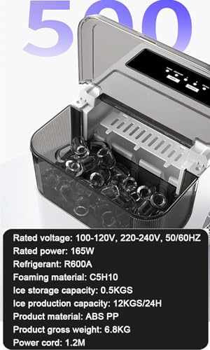 Machine a glacons domestique 1,4L avec basse consommation 165W compacte
