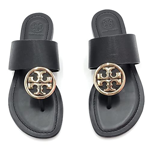Tory Burch Women's Benton Band Flats Sandals (7, Perfect Black (3352), numeric_7)