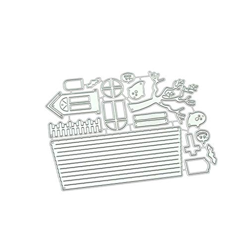 Matrices de découpe en métal Nankod pour fenêtre ou porte - Pochoir pour scrapbooking, album, cartes, artisanat, fabrication de cartes en papier
