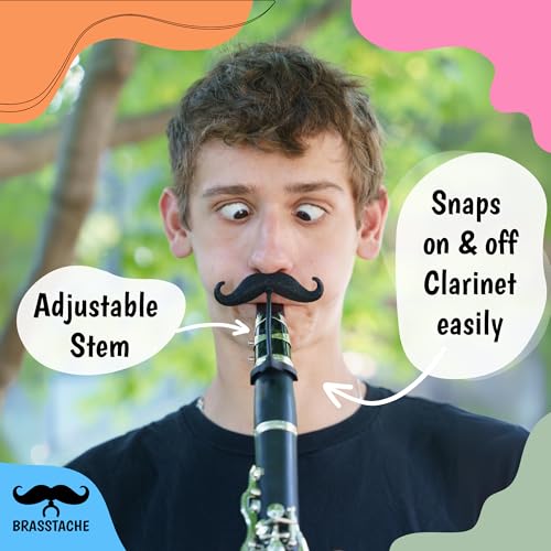 Brasstache B-CL01 Clarinet-Stache - Clip-On Mustache thumb #2