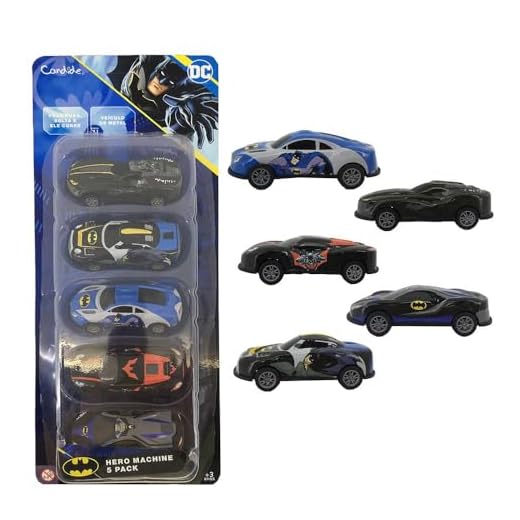 Conjunto Mini Veiculos Pullback c/5 Batman