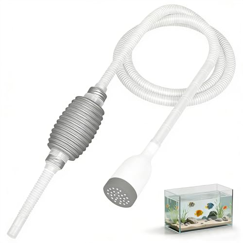 1 Pcs Syphon Fish Tank Cleaner for Aquarium Daily Water Changing Filter Hand Fish Tank Cleaner Fish Tank Vacuum Syphon Pump Siphon Sand Cleaning Aquarium Siphon Tank for Fish Tank Cleaning Kit