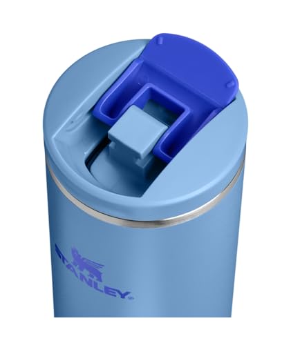 Image of STANLEY Transit FlipTop Mug | Leakproof Coffee Travel Cup | Vacuum Insulated Stainless Steel | Stays Hot or Cold for Hours | BPA-Free | 20 oz | Blue Sky
