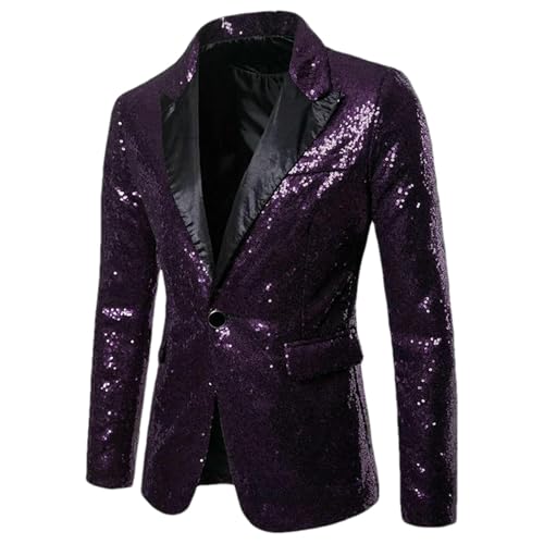 Blazer à paillettes pour homme osez l'éclat argenté brillant ajusté unique