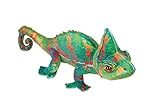 Wild Republic Living Earth Chameleon, Stuffed Animal, 16 inch, Plush Toy, Fill is Spun Recycled Water Bottles