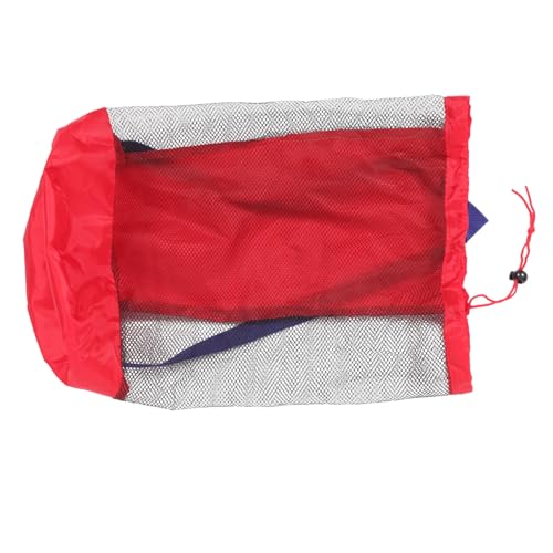 Portable Mesh Beach Bag for Boy Girl Drawstring Storage Bag for Toys and Essentials