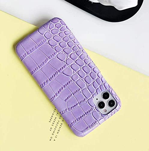 Protégez votre iPhone 12 Pro avec style grâce au cuir violet crocodile