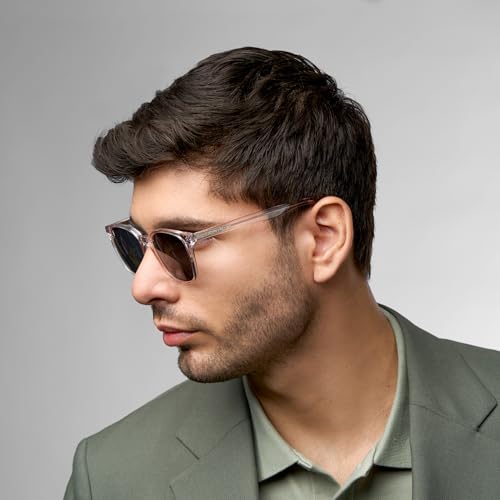 Image of John Jacobs Full Rim Square | Polarized and 100% UV Protected | For Men & Women | Large | JJ S14672