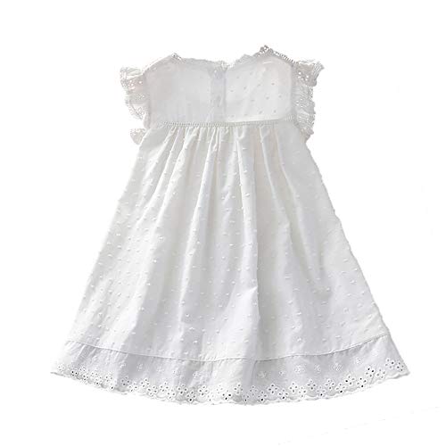 Girls Cotton Summer Dress Casual Tutu Cute Princess Dancing Flower Dress 1-9T2