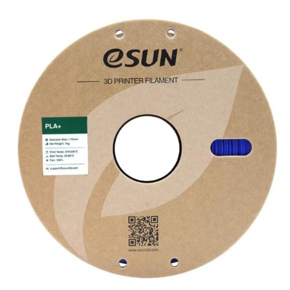 Image of eSUN PLA+ 3D Printing Filament 1.75mm High Speed Filament Speedy PLA Plus for Fast Printing, Dimensional Accuracy + /- 0.03mm, 1KG (2.2 LBS) Blue