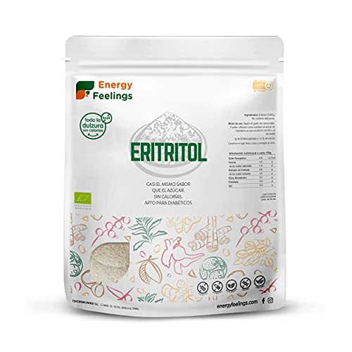 Energy Feelings Eritritol Granulado Ecológico, 0% Kcal, Edulcorante y Endulzante Natural, Sin Azúcar, Sin Gluten, Vegano, Edulcorante para Cocinar, 200G - Imagen 3