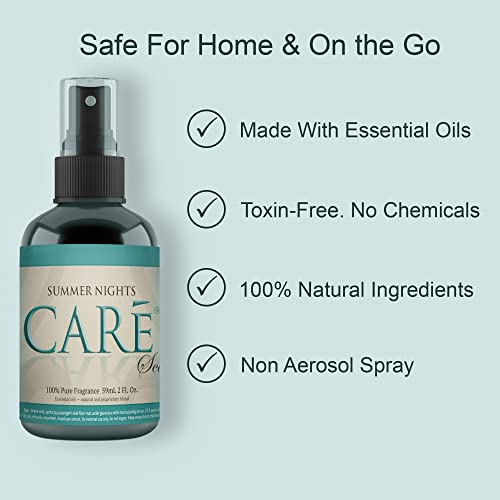Care Summer Nights Car Spray - 2 Oz Luxury Car Perfume With Long-Lasting Fragrance To Freshen Up Your Car Interiors - Car Air Fresheners For Vehicle (2 Pack) #TOP3
