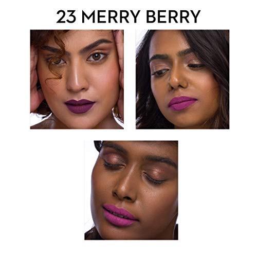 Image of SUGAR Cosmetics - Smudge Me Not - Liquid Lipstick - 23 Merry Berry (Dark Plum) - 4.5 ml - Ultra Matte Liquid Lipstick, Transferproof and Waterproof, Lasts Up to 12 hours