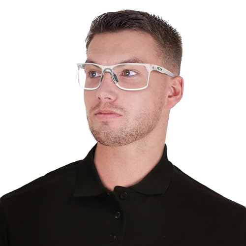 Image of Oakley Mens OX8174F Hex Jector Low Bridge Fit Rectangular Eyeglasses