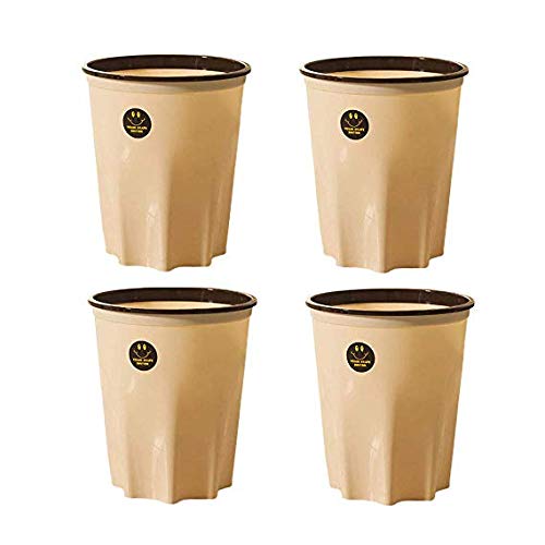 Poubelle de bureau hôtel et maison corbeille à papier cuisine bain 10L lot de 4
