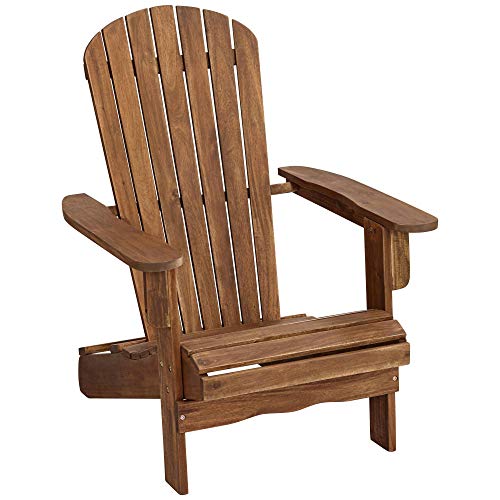 Teal Island Designs Cape Cod Natural Wood Adirondack Chair