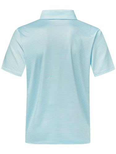 Hardaddy Men's Stripe Short Sleeve Casual Polo Shirts - $8.49 after coupon - image 3