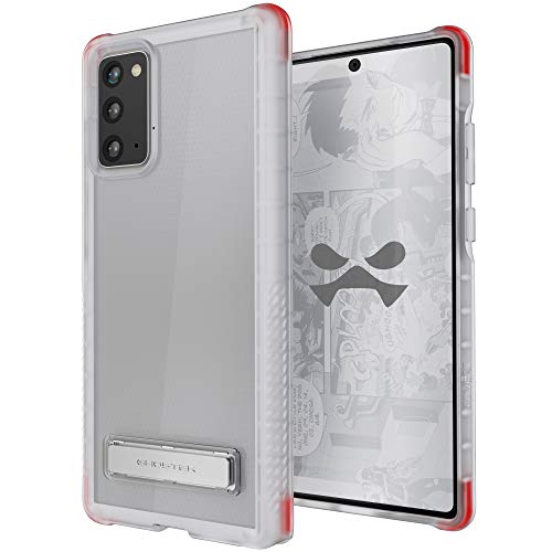 Image of Ghostek Covert Galaxy Note 20 Clear Case with Kickstand and Secure Hand Grip Bumper Super Thin Slim Fit Design and Wireless Charging Compatible Cover for 2020 Galaxy Note20 5G (6.7 Inch) - (Clear)