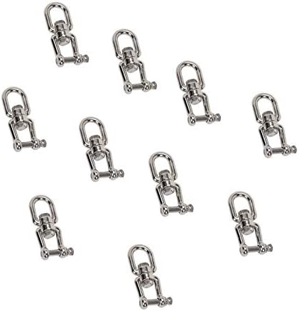 DBM IMPORTS 100 piezas JAW Eye giratorio de 516 pulgadas de acero inoxidable SS 316 lancha de amarre marino 1100 libras WLL