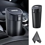 ヤリス 車用ゴミ箱 スリム ボトル型 ソフトゴミ箱 蓋を開ける2つの方法、新型 Yaris ヤリス 10系 15系 カスタム アクセサリー 内装パーツ、小物入れ おしゃれ ゴミ箱 車載 車内便利 カー用品 +洗車タオル1枚 (ブラック, ヤリス)