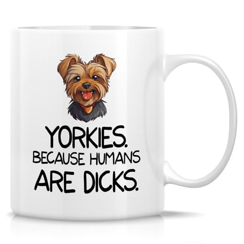 Retreez Funny Yorkie Mug, Yorkie Dog Mom Dad, Yorkshire Terrier Owner Gift