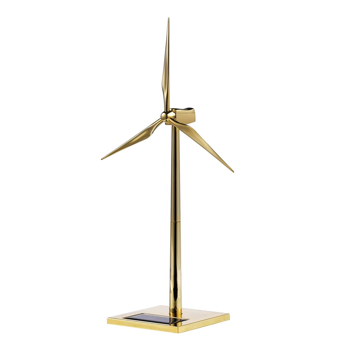 3D Metall Puzzle Solarbetriebene Windkraftanlage für Erwachsene, DIY Montage Mechanisches Windmühle Puzzle Modell für Desktop Ornaments & Geschenke