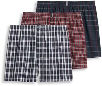 Jockey Men's Underwear Classics Full Cut 5' Boxer - 3 Pack