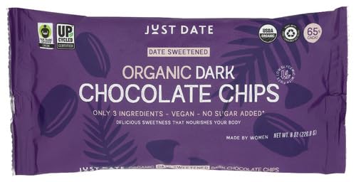Just Date Chocolate Chips Dark Sweet 7 oz (Pack of