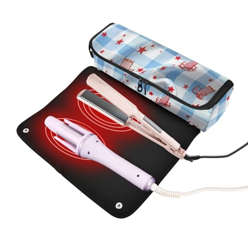 Bolsa de viaje para herramientas de cabello resistente al calor miniatura 2