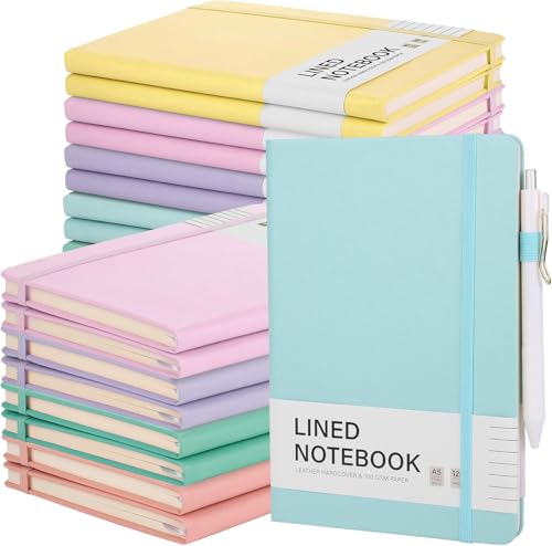 Carnets lignés A5 en cuir pour le bureau et l'école : organisez vos journées de travail